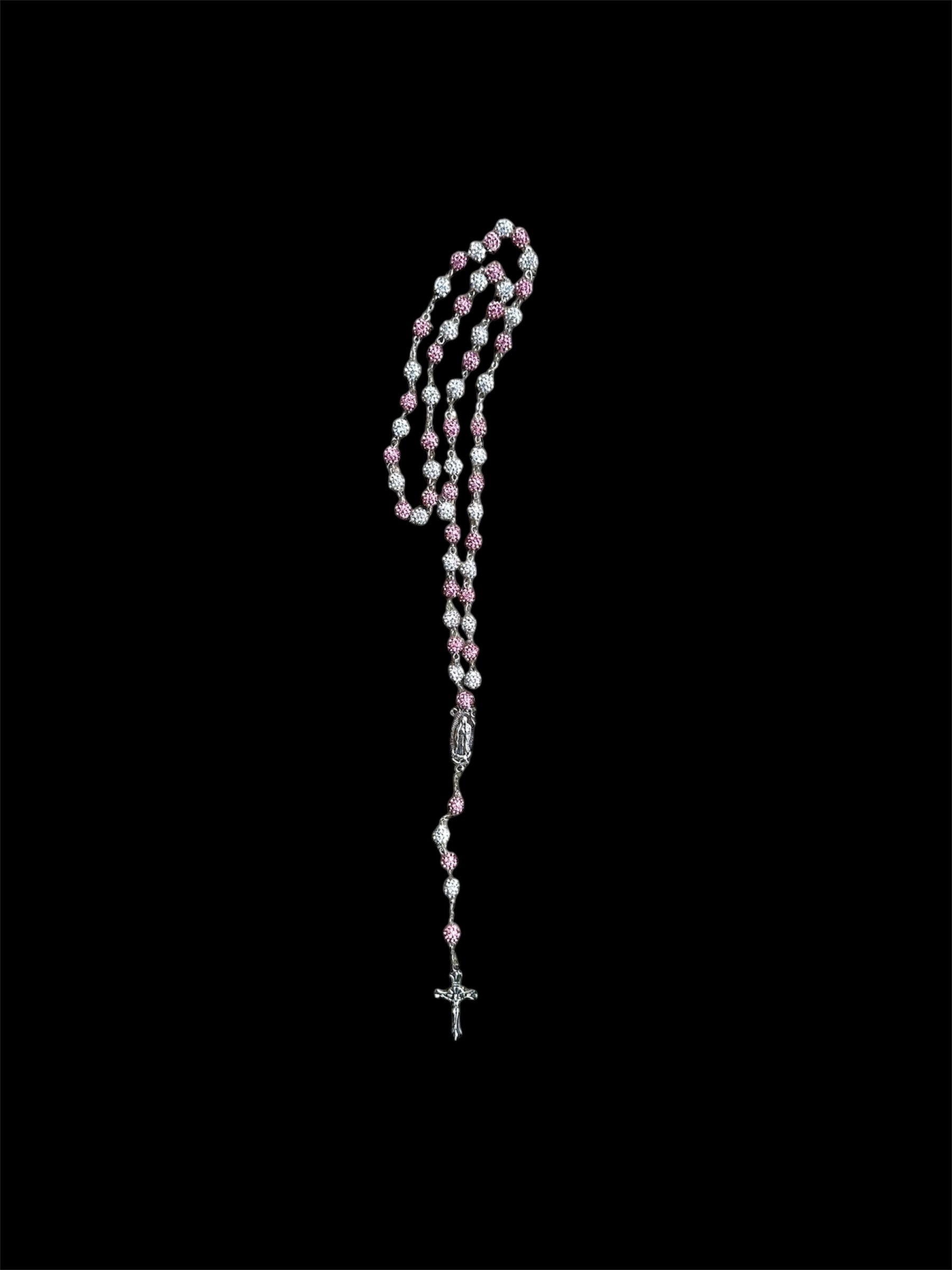 Elegant Devotion Pink Rosary